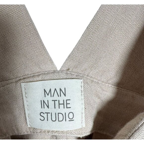 Man in the Studio Origami Linen Dress loose fitting fits womens size medium - Picture 5 of 6